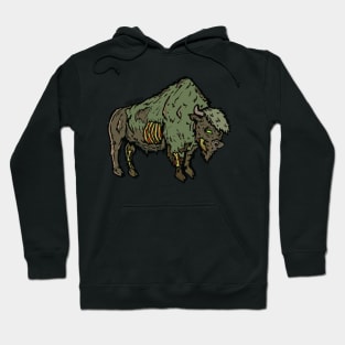 Yellowstone Zombie Bison Buffalo National Park Animal Hoodie